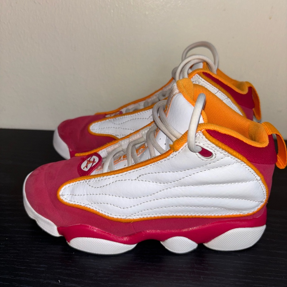 Vibrant Kids' White and Red Sneakers